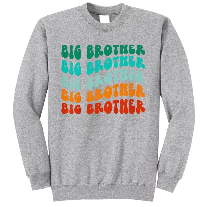 funny Big Brother Big Bro Sibling Announcement Tall Sweatshirt