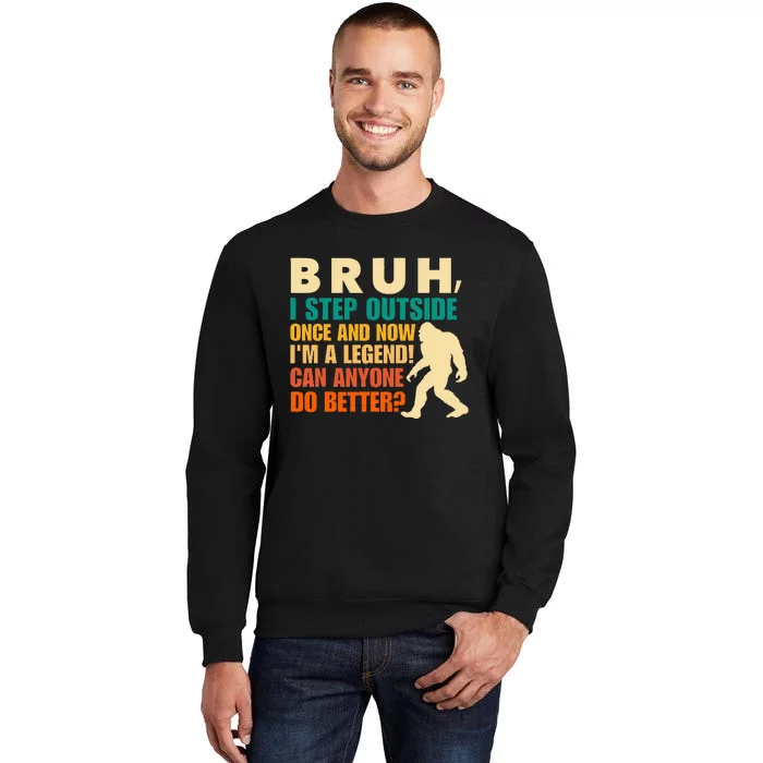 Funny Bigfoot Bruh Sasquatch Sweatshirt