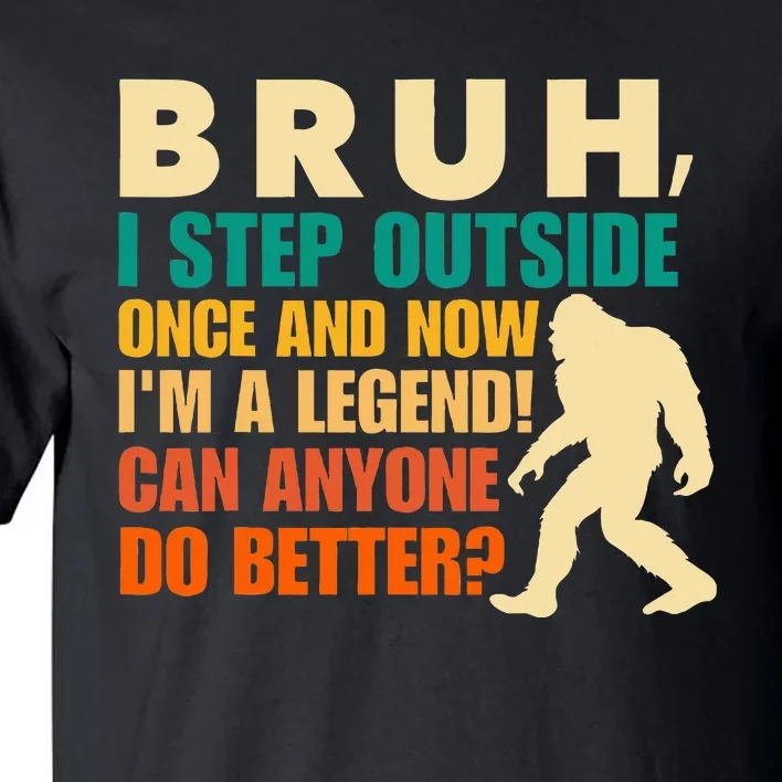 Funny Bigfoot Bruh Sasquatch Tall T-Shirt