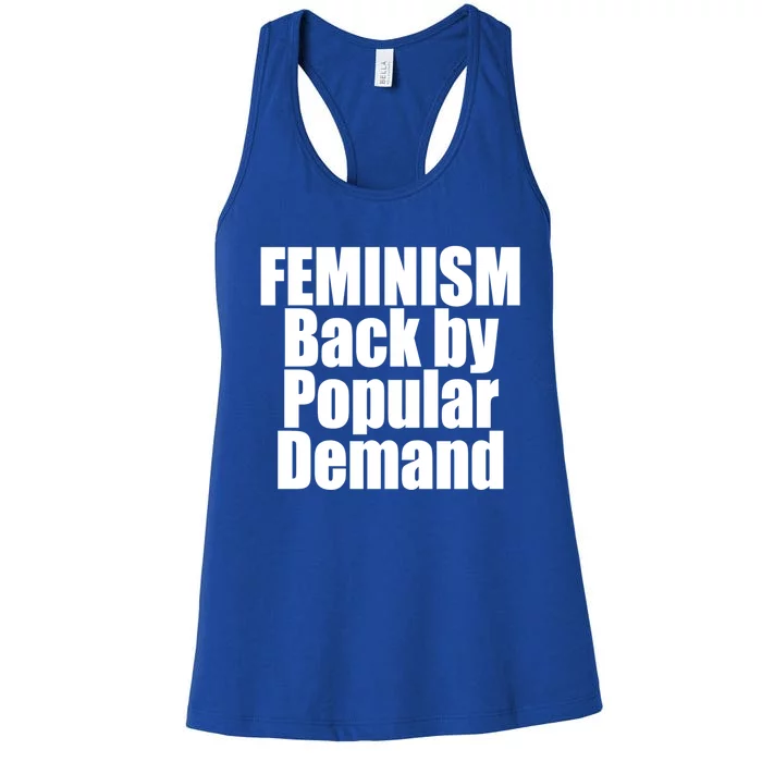 Feminism Back By Popular Ded Love Gift Women's Racerback Tank