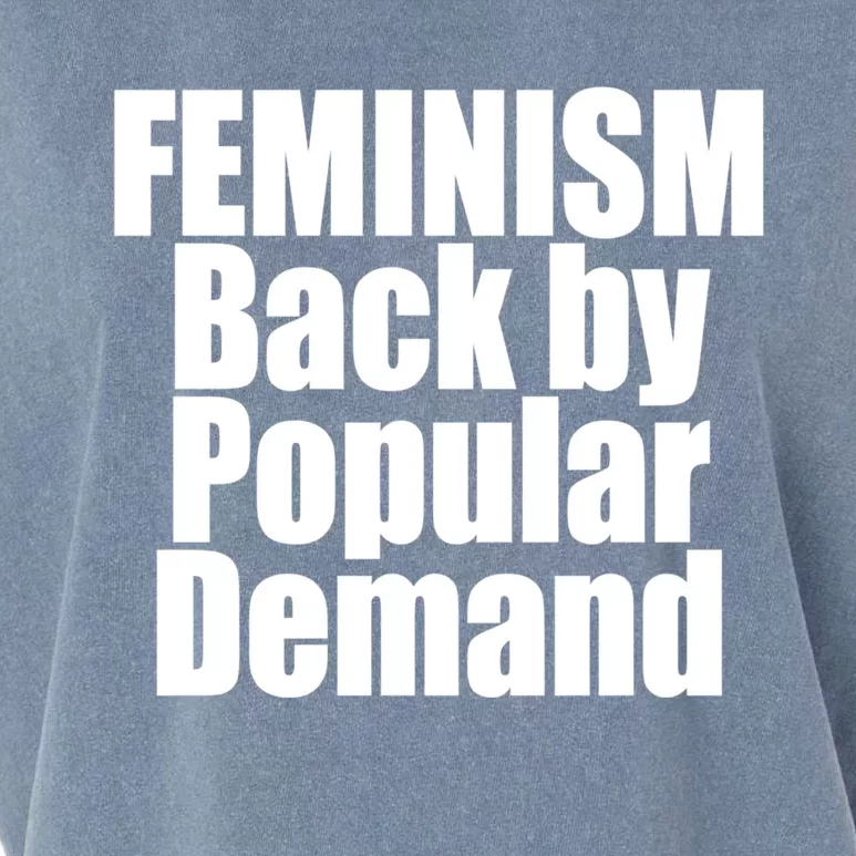 Feminism Back By Popular Ded Love Gift Garment-Dyed Women's Muscle Tee