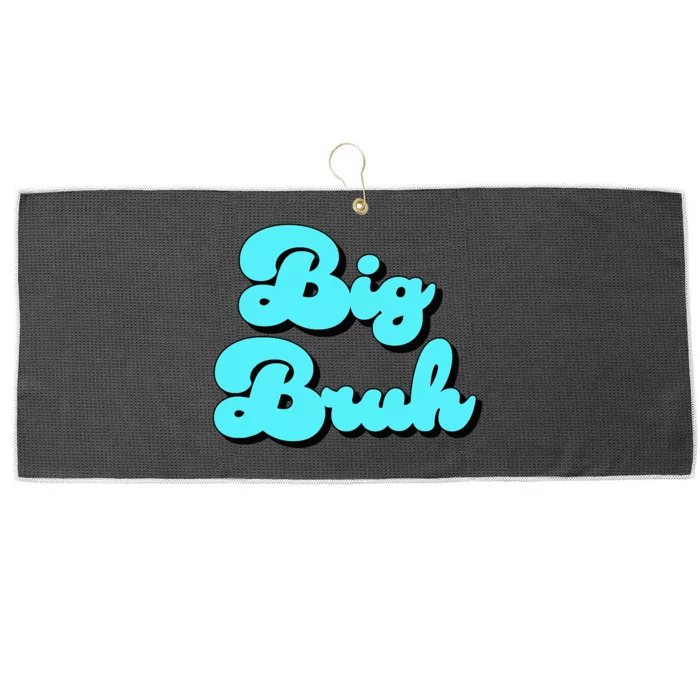 Funny Big Brother Older Sister Blue Graphic Letter Print Large Microfiber Waffle Golf Towel