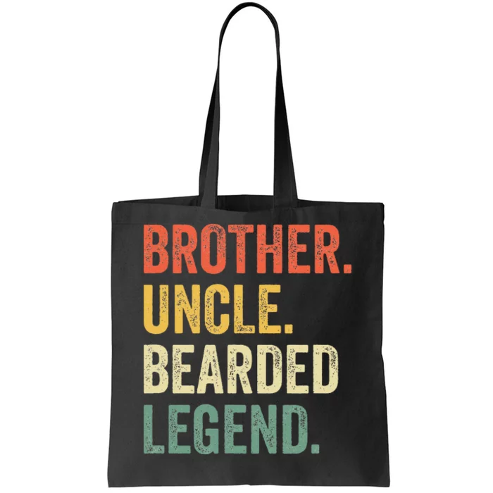 Funny Bearded Brother Uncle Beard Legend Vintage Tote Bag