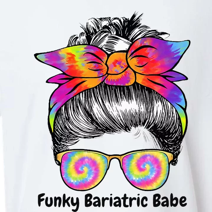 Funky Bariatric Babe Tie Dye Bariatric Surgery Sueded Cloud Jersey T-Shirt