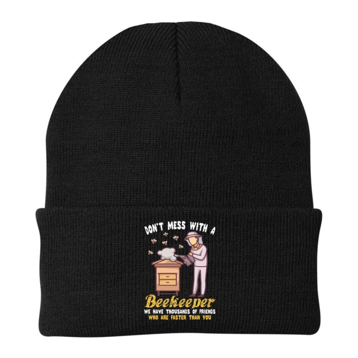 Funny Beekeeper Beekeeping Supplies Honey Bees Beehive Knit Cap Winter Beanie