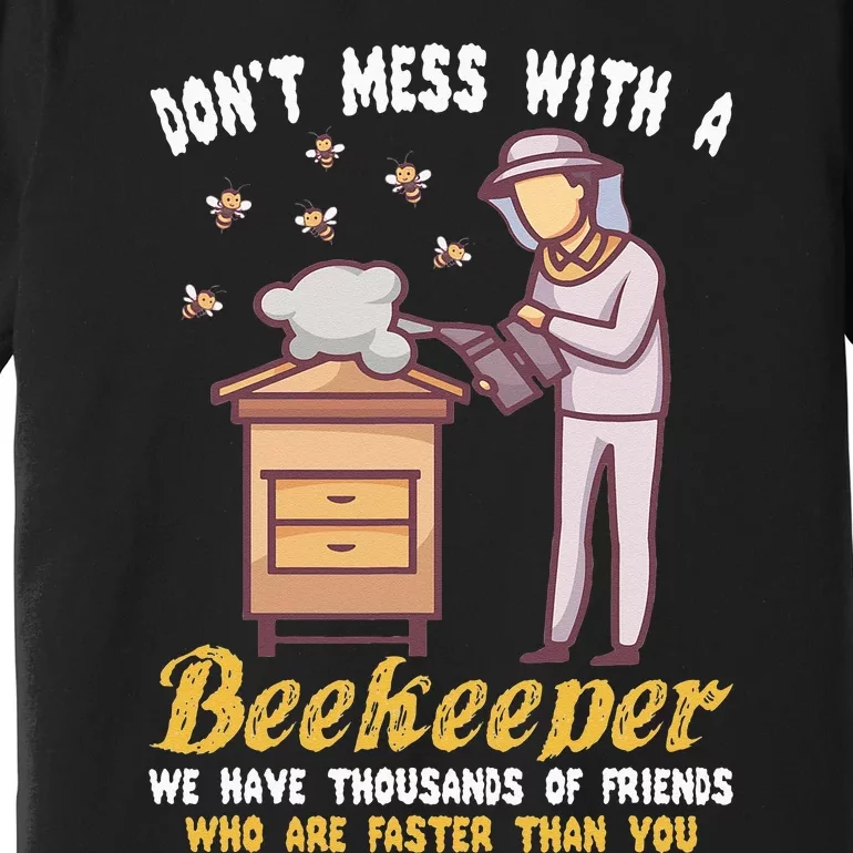 Funny Beekeeper Beekeeping Supplies Honey Bees Beehive Premium T-Shirt