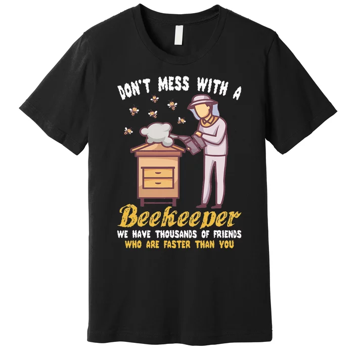 Funny Beekeeper Beekeeping Supplies Honey Bees Beehive Premium T-Shirt