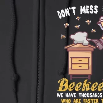 Funny Beekeeper Beekeeping Supplies Honey Bees Beehive Full Zip Hoodie