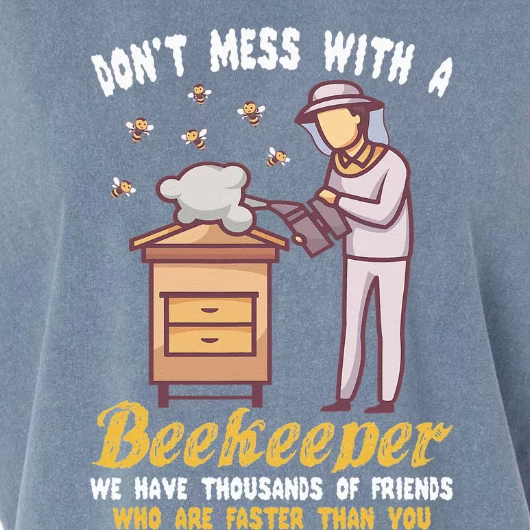 Funny Beekeeper Beekeeping Supplies Honey Bees Beehive Garment-Dyed Women's Muscle Tee