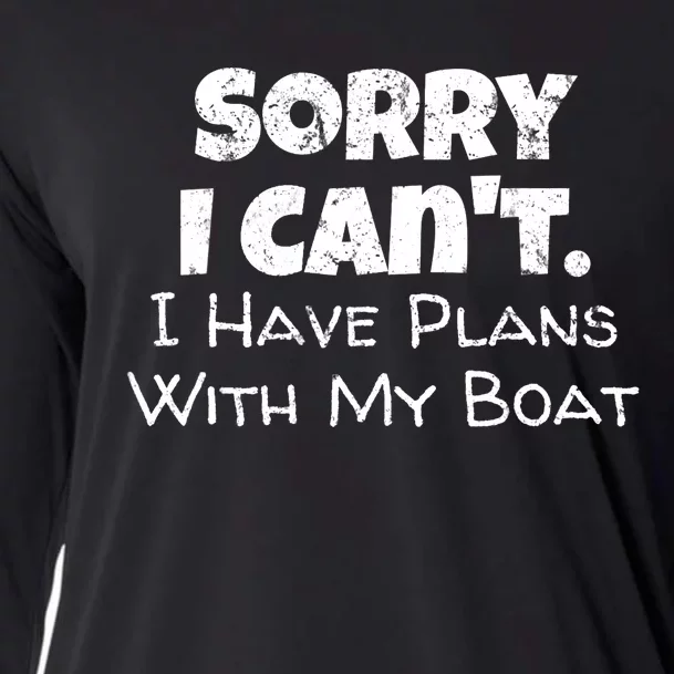 Funny Boating Boat Owner Cooling Performance Long Sleeve Crew