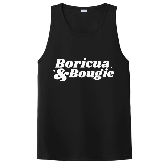 Funny Boricua & Bougie Apparel Performance Tank