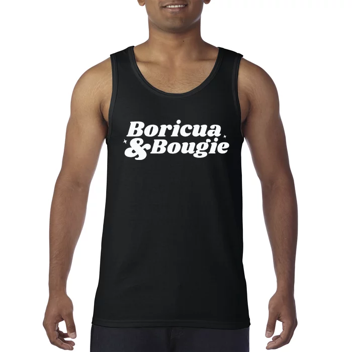 Funny Boricua & Bougie Apparel Tank Top