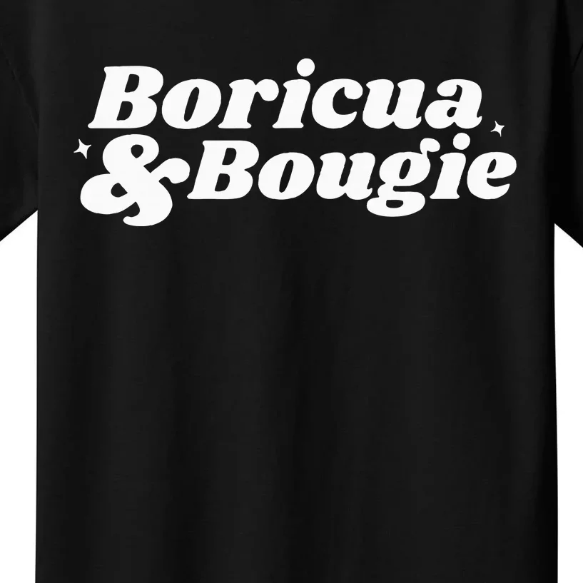 Funny Boricua & Bougie Apparel Kids T-Shirt