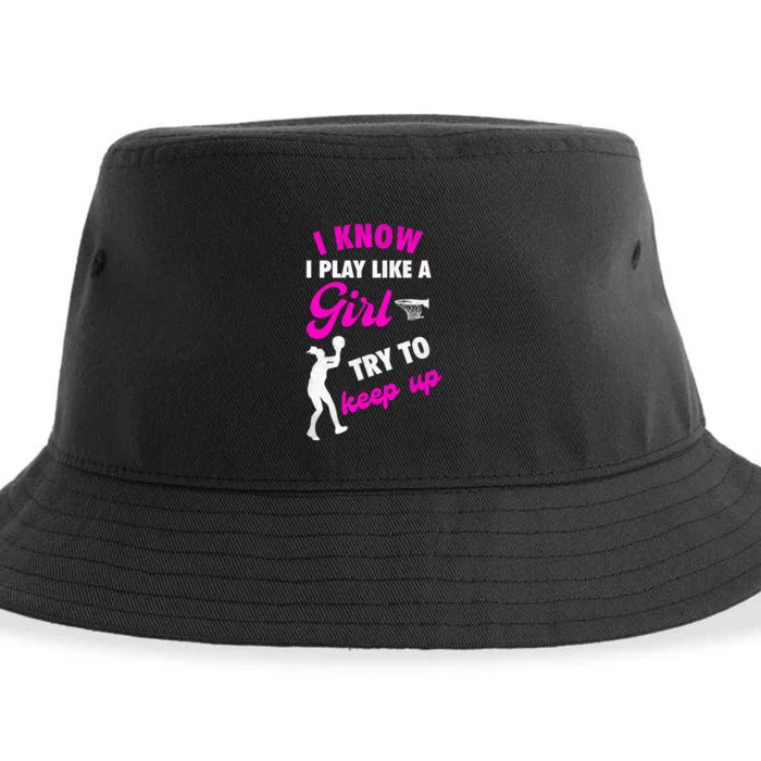 Funny Basketball Baller Dunking Sustainable Bucket Hat