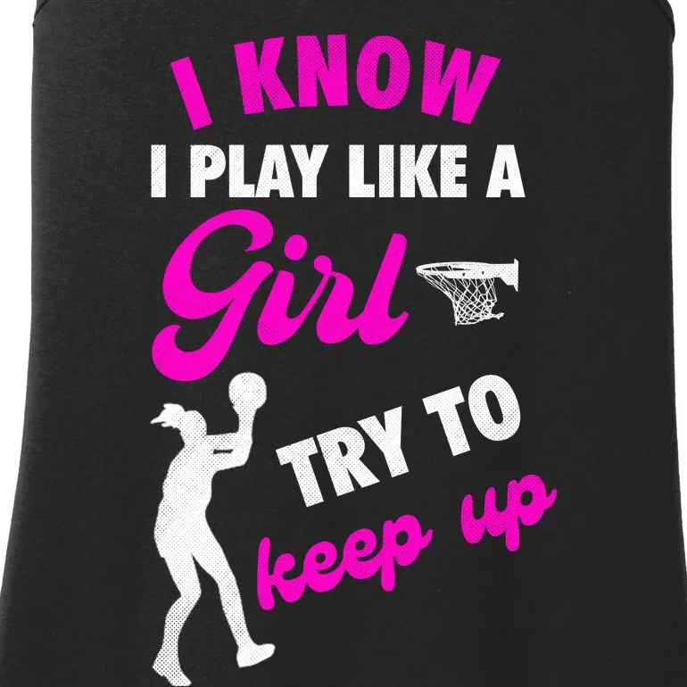 Funny Basketball Baller Dunking Ladies Essential Tank