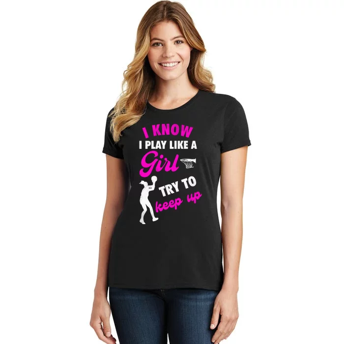 Funny Basketball Baller Dunking Women's T-Shirt