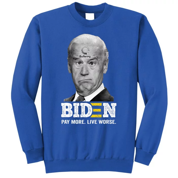 Funny Biden Buffering Pay More Live Worse Sweatshirt