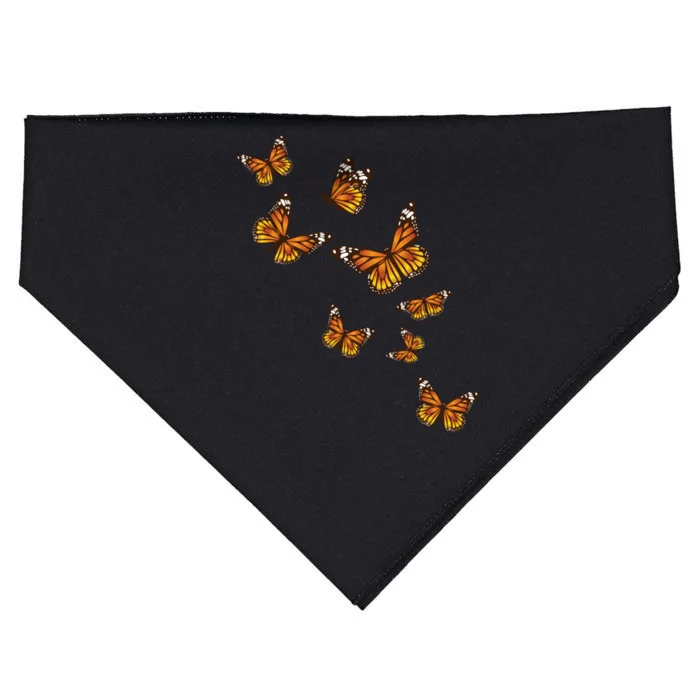 Flying Butterflies Butterfly Lover Gardener Entomologist USA-Made Doggie Bandana