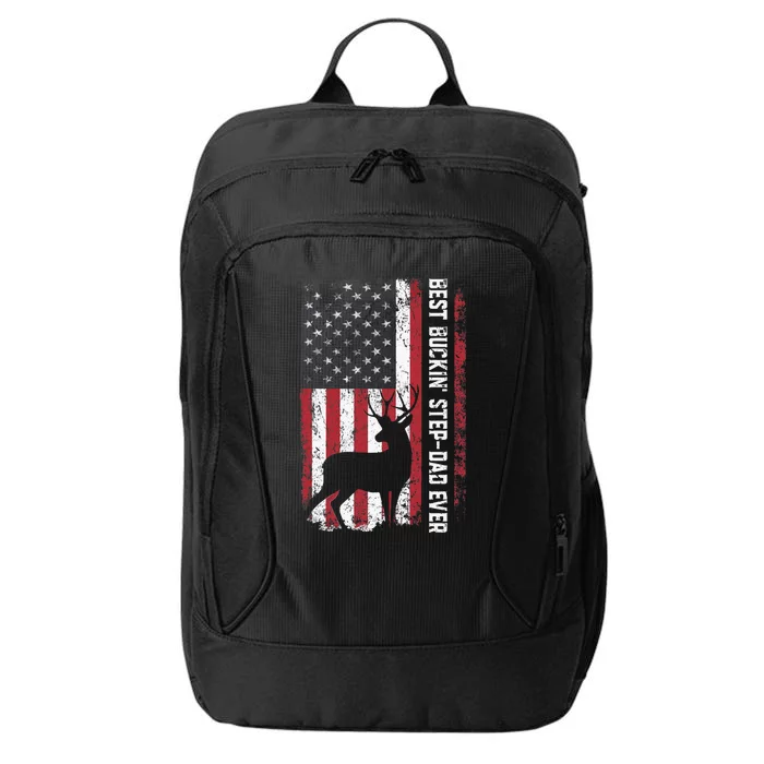 Flag Best Buckin' Step-Dad Ever Deer Hunting Father's Day City Backpack