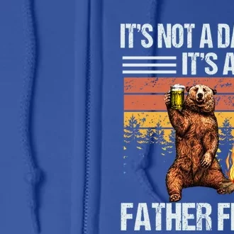 Funny Bear Beer Er Its Not A Dad Bod Its Father Figure Gift Full Zip Hoodie