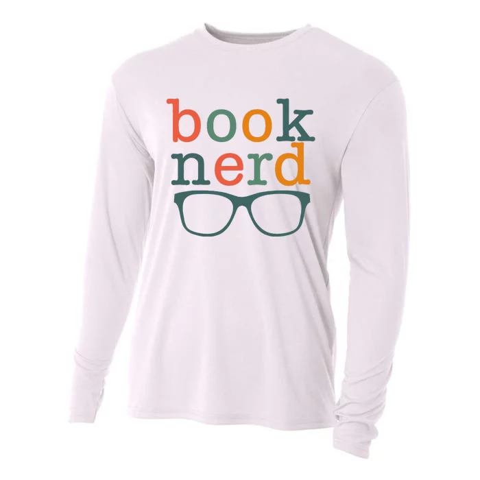 Funny Bookish Book Nerd Cute Bookworm And Library Worker Cooling Performance Long Sleeve Crew