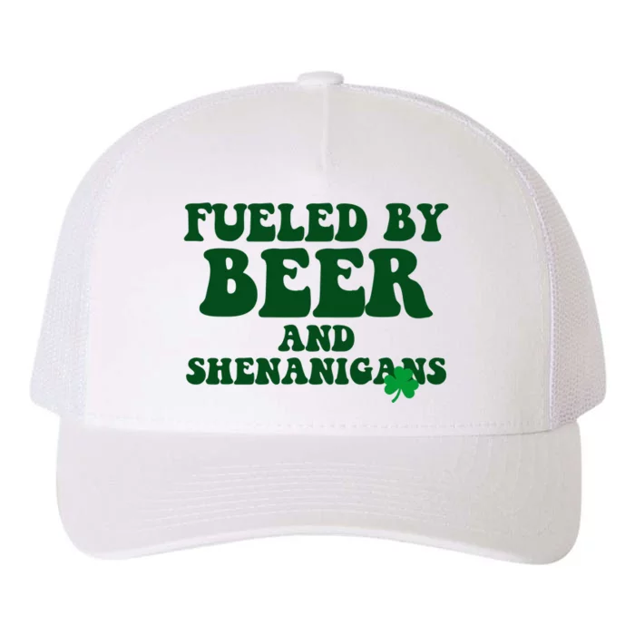 Fueled By Beer And Shenanigans St Patricks Day Yupoong Adult 5-Panel Trucker Hat