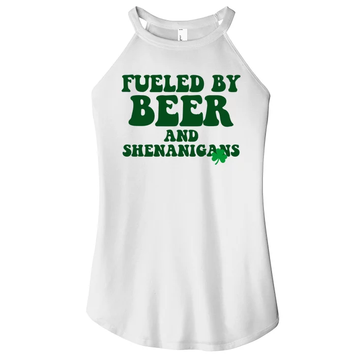 Fueled By Beer And Shenanigans St Patricks Day Women’s Perfect Tri Rocker Tank