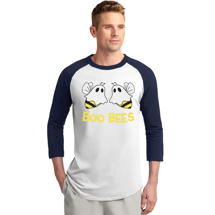 Funny Boo Bees Couples Halloween Cool Baseball Sleeve Shirt