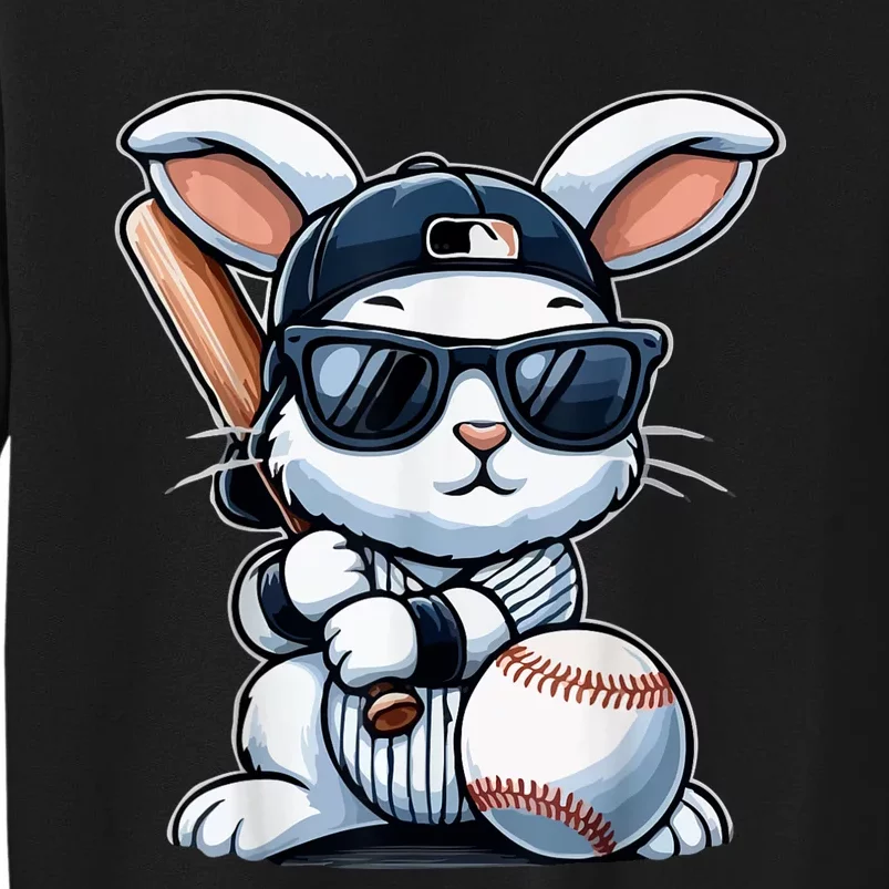 Funny Baseball Bunny Easter Tall Sweatshirt