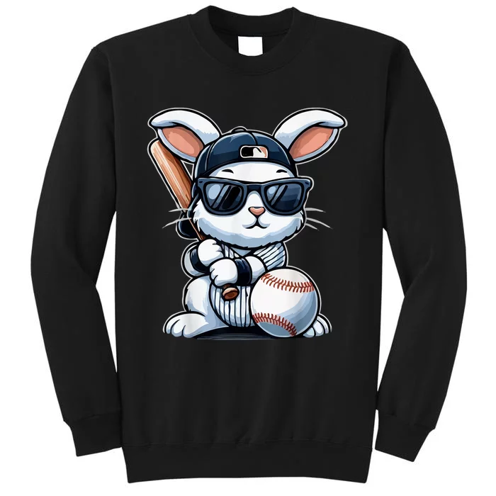 Funny Baseball Bunny Easter Tall Sweatshirt