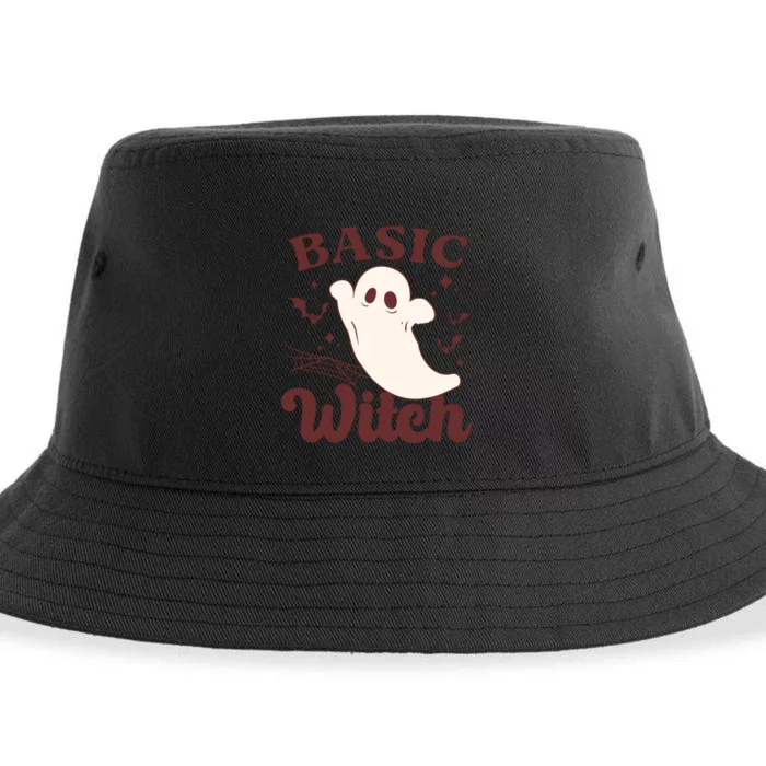 Funny Boo Basic Witch Halloween Spooky Gift Sustainable Bucket Hat