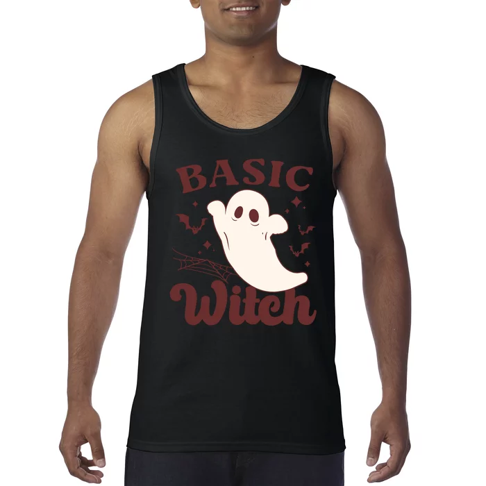 Funny Boo Basic Witch Halloween Spooky Gift Tank Top