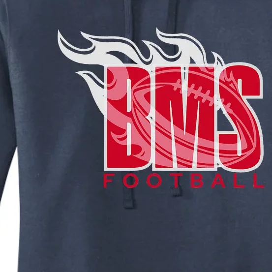 Football Blake Bass Middle Football Is Fire Women's Pullover Hoodie