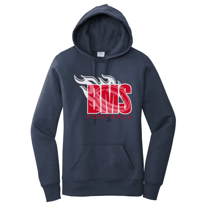 Football Blake Bass Middle Football Is Fire Women's Pullover Hoodie