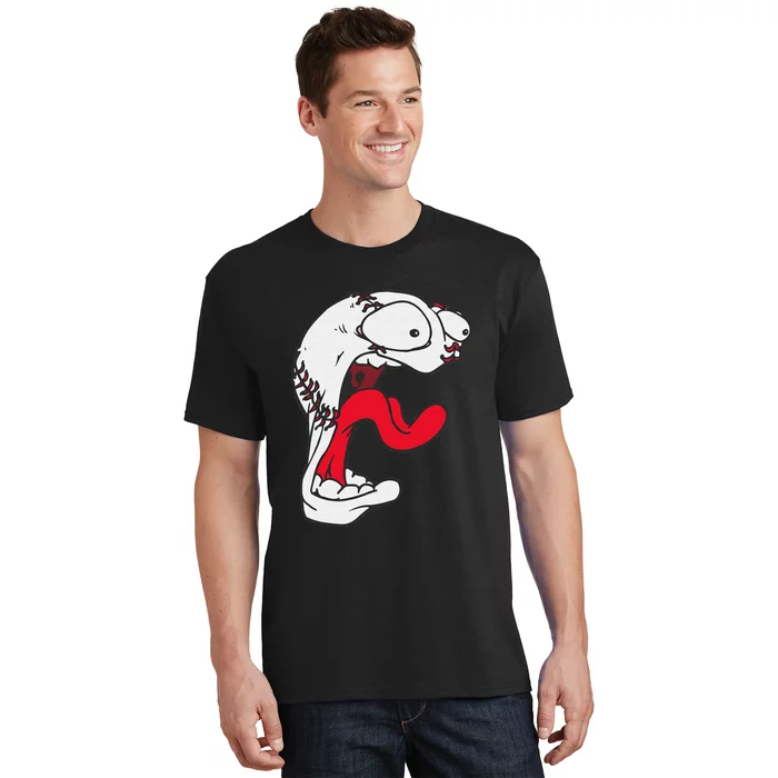 Funny Baseball Ball Cartoon Sport Lover Gift Unisex T-Shirt