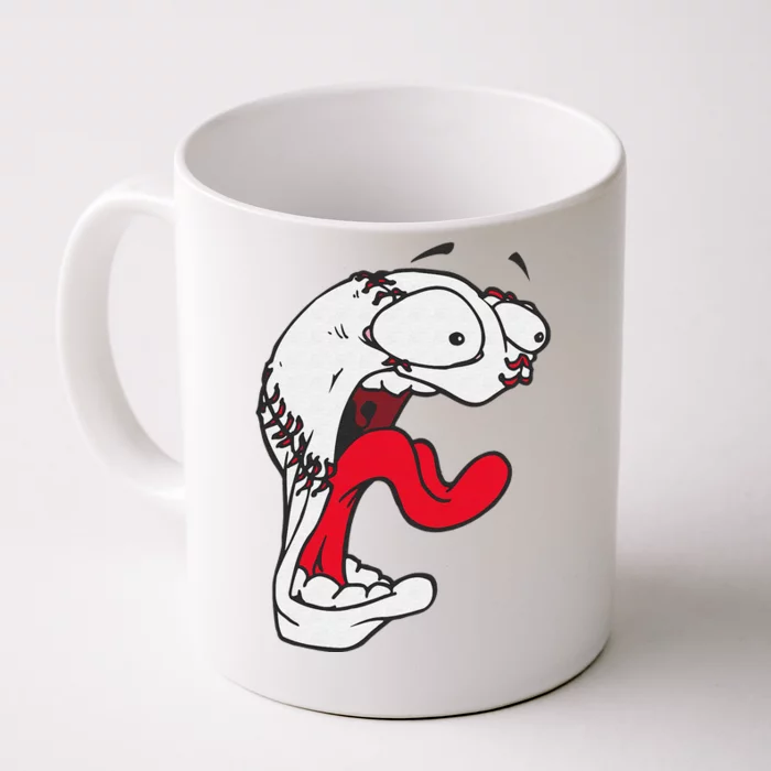 Funny Baseball Ball Cartoon Sport Lover Gift Unisex Front & Back Coffee Mug