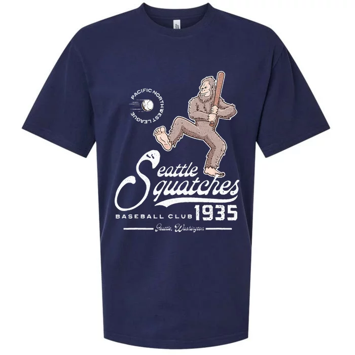 Funny Bigfoot Baseball Seatlle Squatches for Baseball Fan Sueded Cloud Jersey T-Shirt