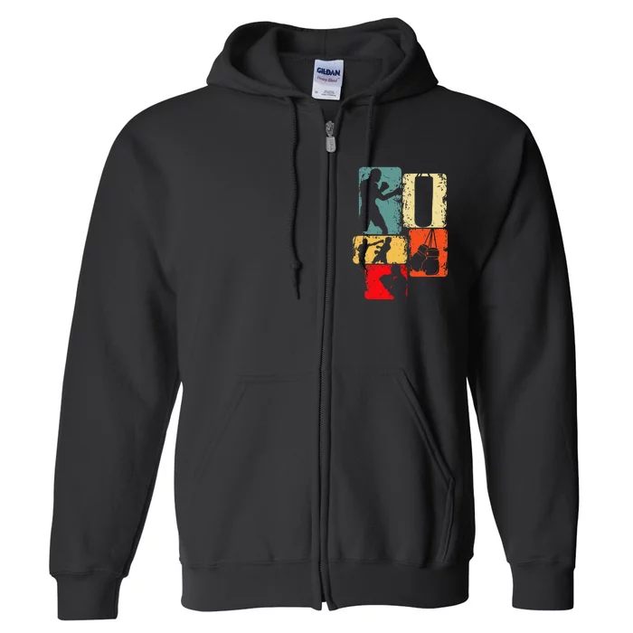 Funny Boxer Boxing Men Full Zip Hoodie