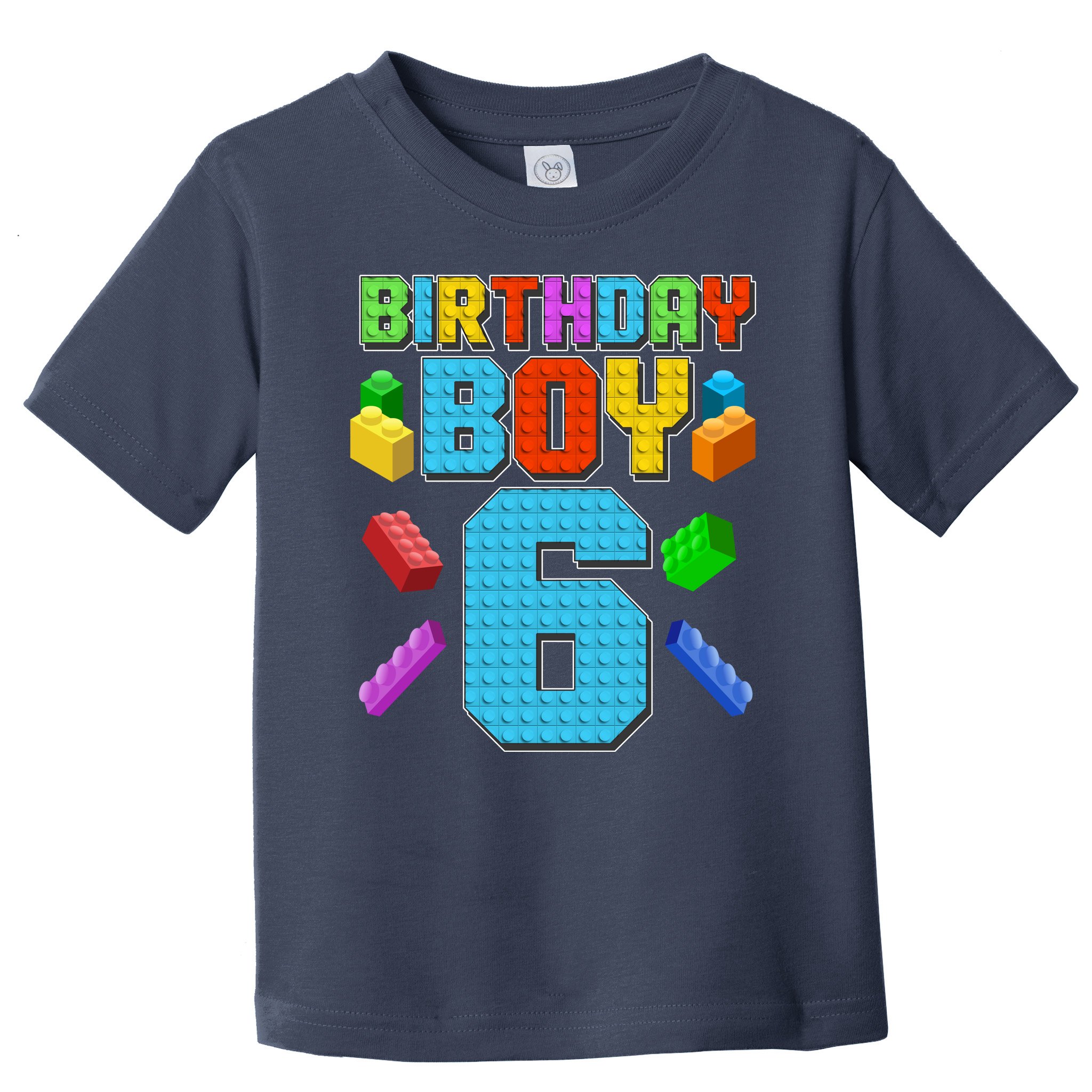 Funny Birthday Boy 6th Birthday Lego Master Builder Toddler | TeeShirtPalace