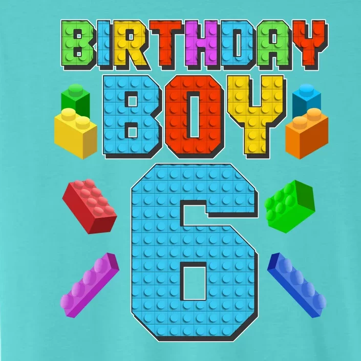 Funny Birthday Boy 6th Birthday Lego Master Builder ChromaSoft Performance T-Shirt