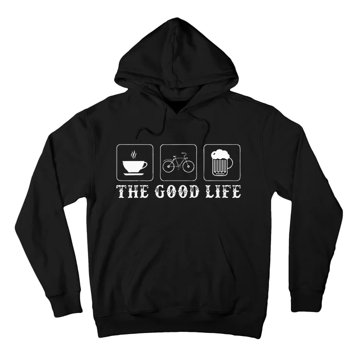 Funny Bicycle Beer Good Life Cycling Hoodie