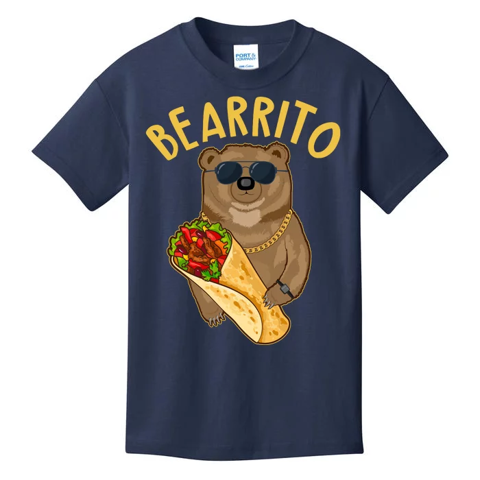 Funny Bearrito Bear Kids T-Shirt