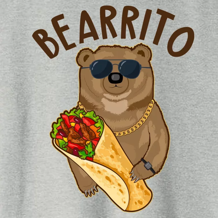 Funny Bearrito Bear Women's Crop Top Tee