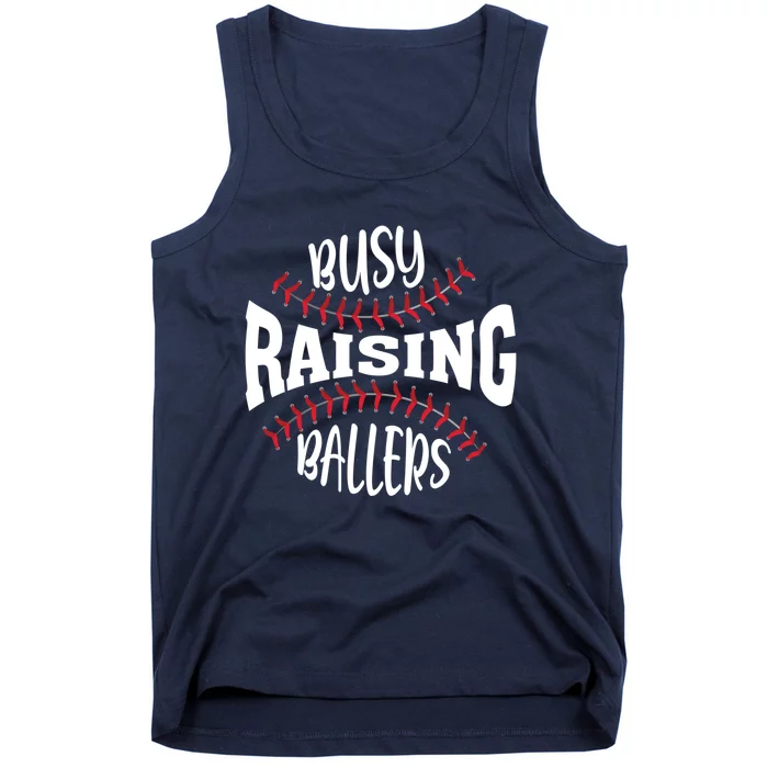 Funny Baseball - Busy Raising Ballers Tank Top