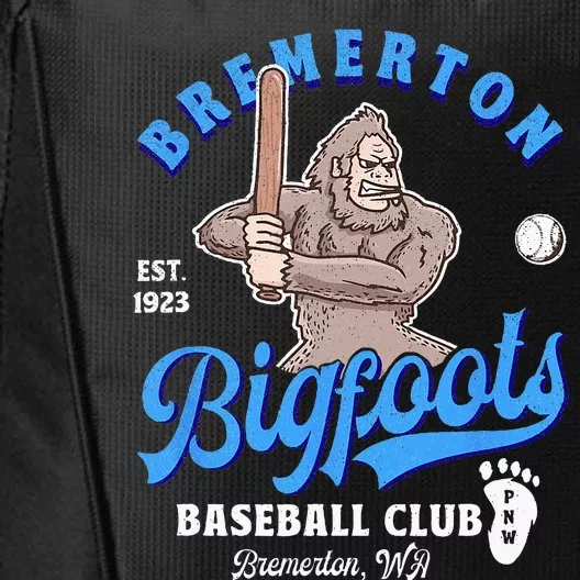 Funny Bigfoot Baseball Retro Minor League Baseball Team City Backpack