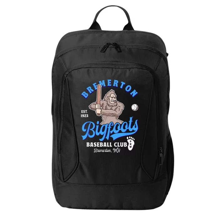 Funny Bigfoot Baseball Retro Minor League Baseball Team City Backpack