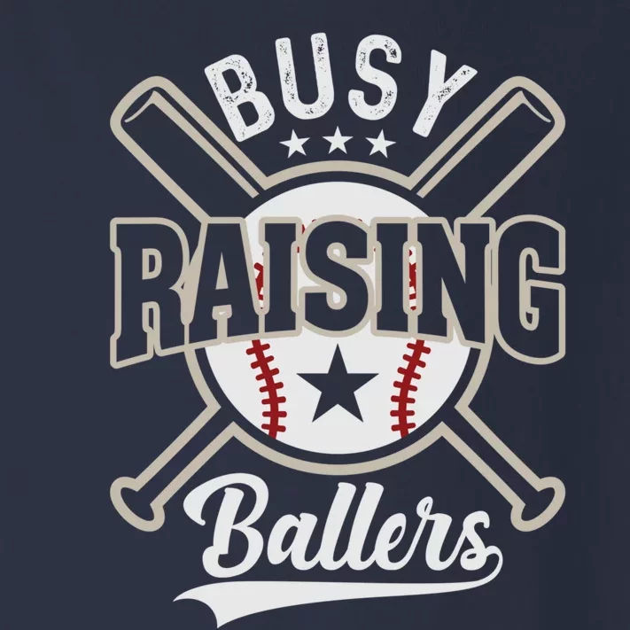 Funny Baseball - Busy Raising Ballers Toddler Long Sleeve Shirt