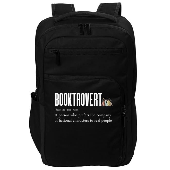 Funny Booktrovert Book Lover Bookish Reading Library Great Gift Impact Tech Backpack