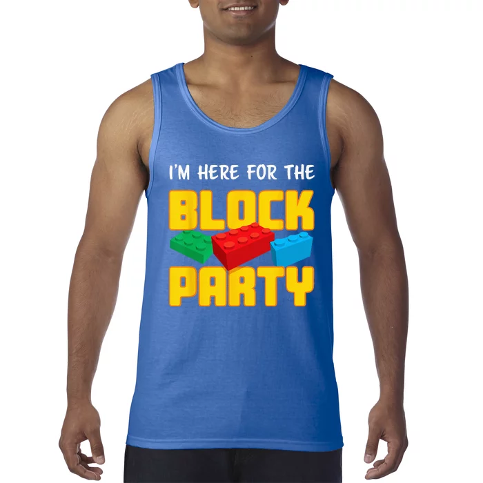 Funny Building Blocks Block Party PreK Tank Top