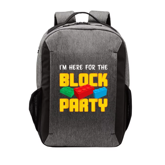 Funny Building Blocks Block Party PreK Vector Backpack